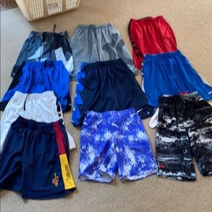 Lot of 10 boys Nike sport shorts